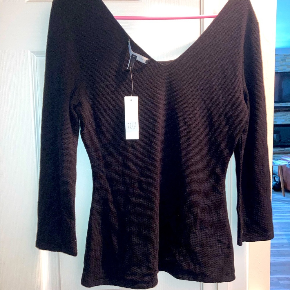 Black tunic blouse